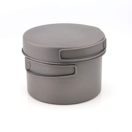 TOAKS Titanium Pot Pan Set with Folded Handle