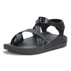 Chaco Men's CUSHZ Toe-Loop Sandal, Frond Black, 10