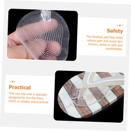 Baluue 2sets Gel Cushion Pad for Flip-flops Toe Protectors for Women Non-slip Sandal Insoles Comfortable Foot Pads 3pairs*2