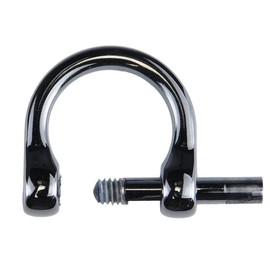[Leather King] Hand Ring (D Can) Screw Type (Black Nickel) 0.6 inches (15 mm)