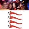 4PCS Ripped Out Eyeball Prop, Soft Foldable Latex Foam Eyeball