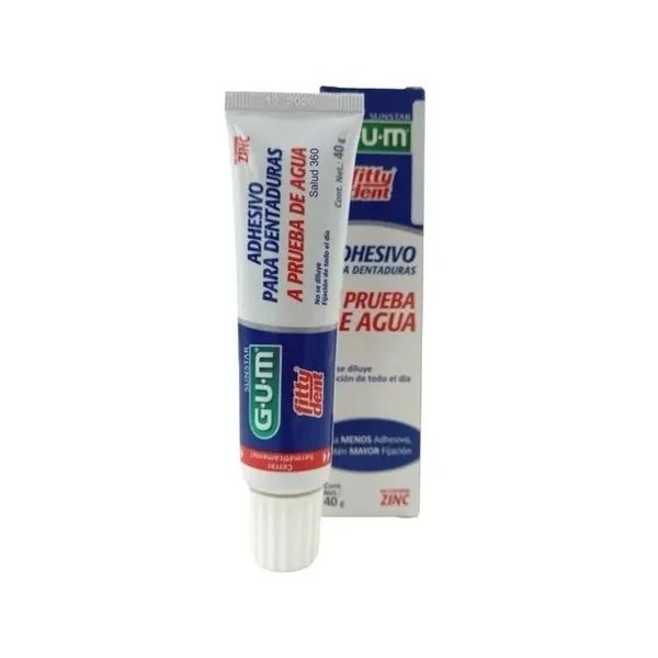 Adhesivo Para Dentaduras Resistente Al Agua Fittydent Gum
