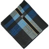 Lanvin on Blue 17506009 Men's Yarn-Dyed Handkerchief, Men's Plaid Handkerchief,