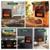 ARLIME 18” Electric Fireplace Insert, Small Recessed Firebox Heater w/Realistic
