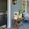 Wnutrees Farmhouse Wood Bench, Rustic Indoor Storage Bench for Entryway,