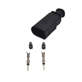 1J0973802 for VW 2 Pin Male Connector Brake Pad Wear Sensor Plug Repair