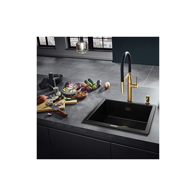 GROHE 40535GN0 Cosmopolitan Soap Dispenser, Brushed Cool Sunrise