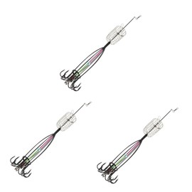 BESPORTBLE 3pcs Fishing Trap Cage Bait Holder for Crab Lobster Shrimp and EEL Fishing for Outdoor Enthusiasts and Bait Release