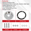 WIKIBB Round Marker Light Bezel Covers 4 Inch Aluminum Alloy
