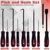 LEONTOOL 10 Piece Lock Pick and Hook Set Includes Angled