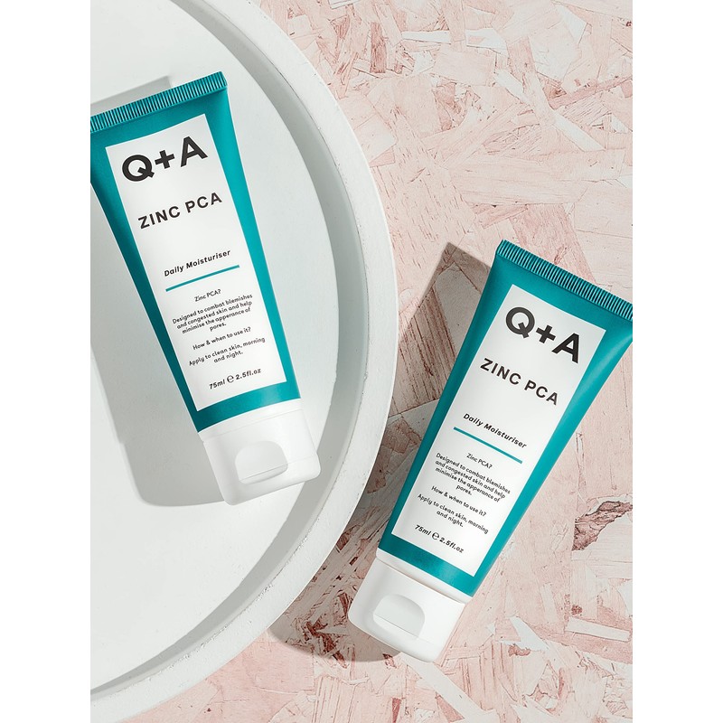 Q+A Zinc PCA Daily Moisturiser, Hydration and Oil Control with
