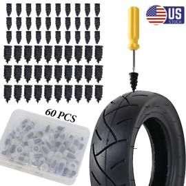 61pack Car Tubeless Vacuum Tyre Puncture Repair Screw Nails Tire Patch Plug