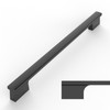 Amerdeco 10 Pack Matte Black Cabinet Pulls 9 Inch(228MM) Hole