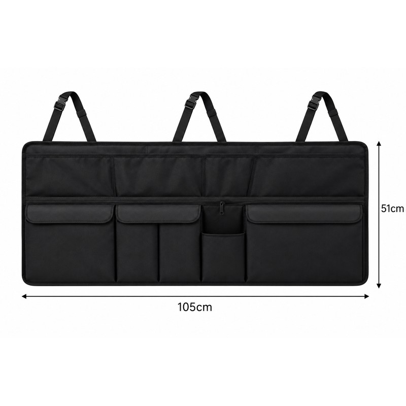 Car Trunk Storage Organizer for Backseat Use – Large Capacity