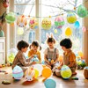 Larber 24 Pcs 9 Inch Inflatable Easter Eggs Outdoor PVC