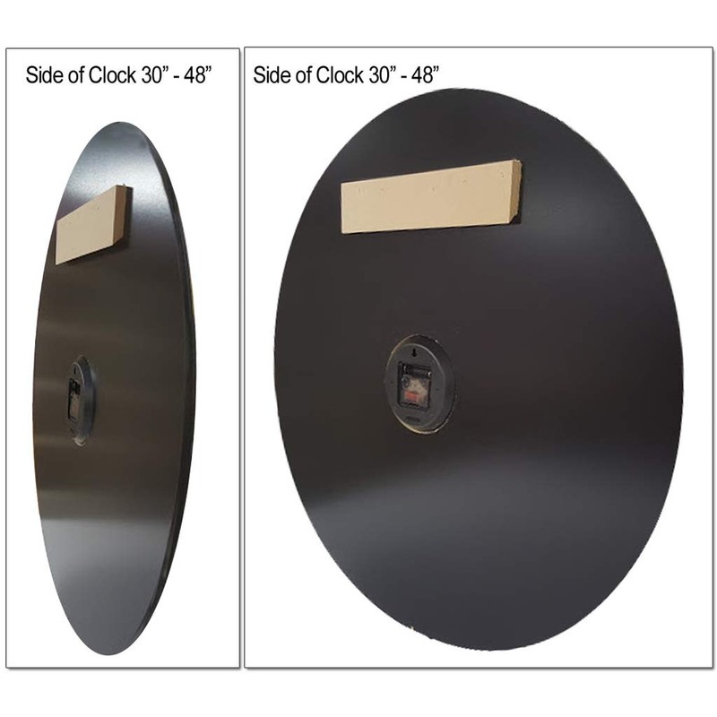 Heavy Metal Black Wall Clock | Ultra Quiet Quartz Mechanism