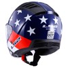 LS2 Helmets Copter Open Face Helmet (American Red/White/Blue - Large)