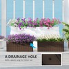 Outsunny Outsunny Railing Planter Box (2 Pack, 20 Inch), Hanging