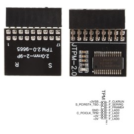 Yeiwenl TPM 2.0 Module 18 Pin, TPM 2.0 Encryption Security Module for ASROCK Motherboard Compatible with Win11