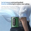 QYQBOON Portable Personal Waist Neck Rechargeable Fan, 4-Speed ​​20000RPM Brushless