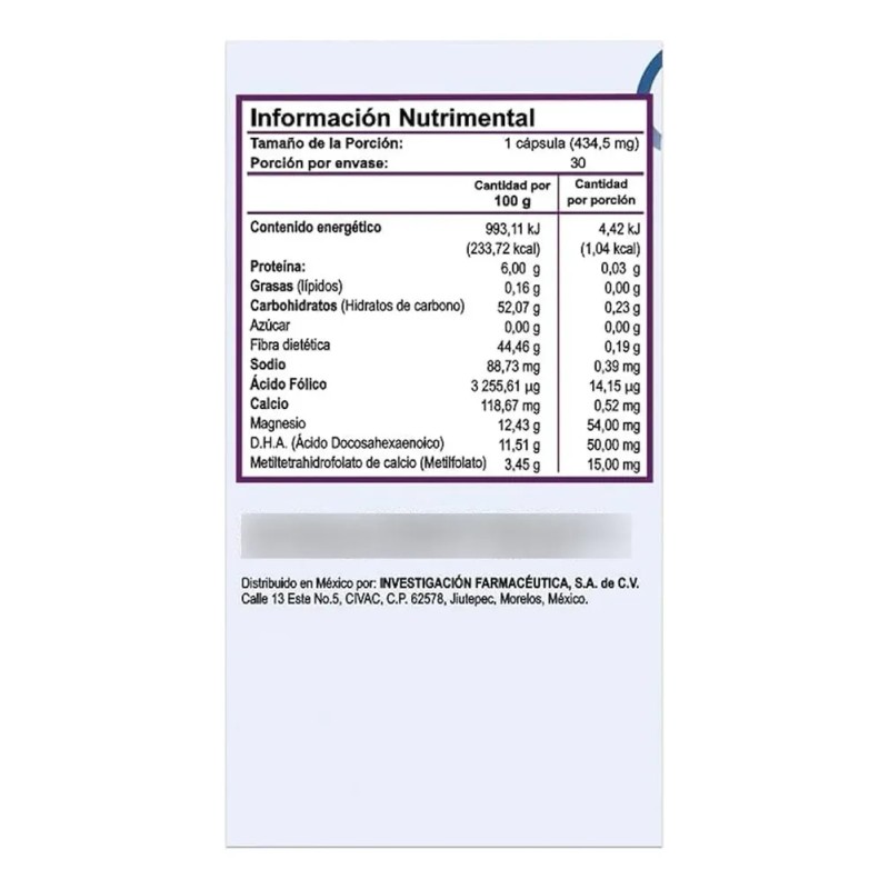 Suplemento Alimenticio Valait 7.5 Mg 30 Cápsulas