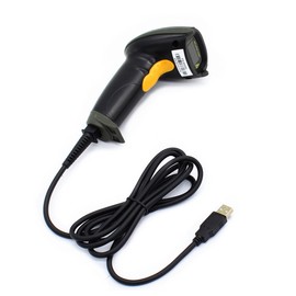 WoneNice USB Laser Barcode Scanner Wired Handheld Bar Code Scanner Reader Black