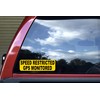 StickerTalk Speed Restricted GPS Monitored Vinyl Sticker, 10 inches by