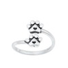 CloseoutWarehouse Sterling Silver Love Paws Toe Ring