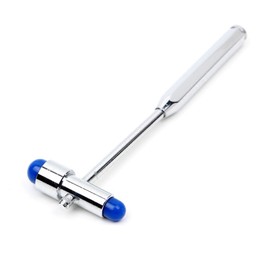 ABOOFAN Multifunctional Double Headed Percussion Reflex Hammer with Handle for Precise Tendon Diagnosis and Massage for Hospitals and Home Use Blue