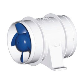 Rule 240-24V In-Line Blower, Slip On 4 Inch Connections, 235 CFM, 24 Volt