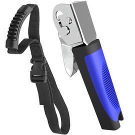 Mobiegar 2 Pack Foldable Car Door Handle for Elderly with Adjustable Standing Aid Safety Handle, Blue, MB-2006-B