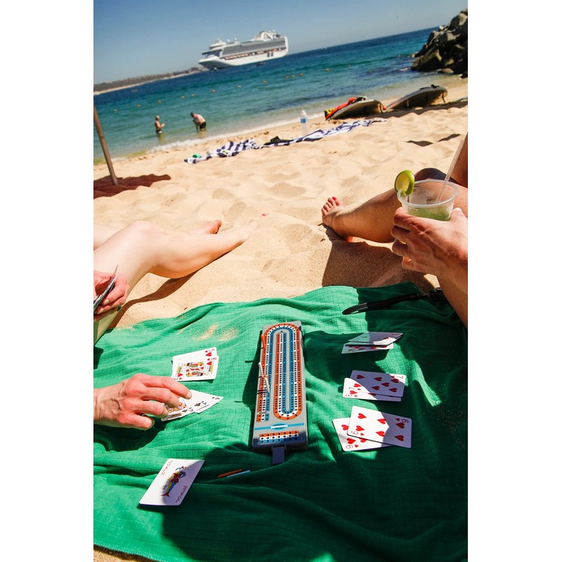 Outside Inside Backpack Cribbage Game for Camping and Travel, Lightweight