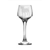 Staffordshire Terrier Staffy Engraved Sherry Glass, Animal Dog Gift for
