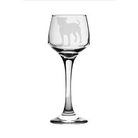 Staffordshire Terrier Staffy Engraved Sherry Glass, Animal Dog Gift for Women, Gift for mEN