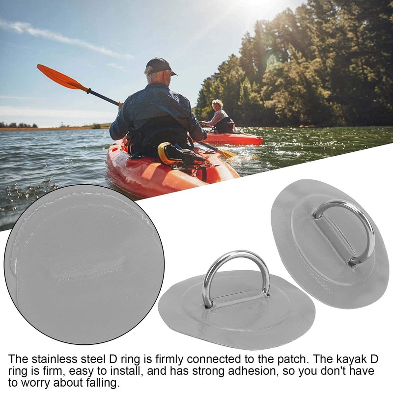 Pack of 2 Marine Fixed Buckle Paddle Board D-Ring Kayak