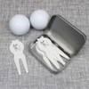 Azeeda 'Reindeer with Lights' Golf Divot Tool/Repair Fork Gift Set