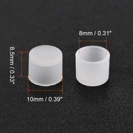 sourcing map Protective Cap Dustproof Cover RCA Female Jack Plug Clear Pack of 20