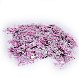 Purple Robot Chunky Glitter Mix, Nail Glitter, Lip Gloss Glitter, Resin for tumblers Nail Art Crafts and is Solvent Resistant (2oz)