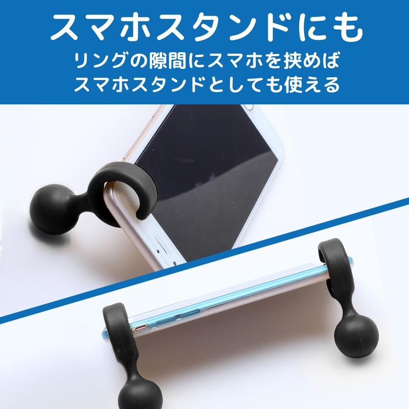 Felimoa 杖ホルダー ステッキホルダー 落下防止 手すり用 椅子用 取付簡単 6点セット