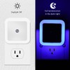 6 Pack Blue LED Night Light Plug in, Dusk to