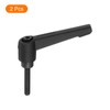uxcell 2Pcs M5 x 25mm Adjustable Knobs Handle Male Thread