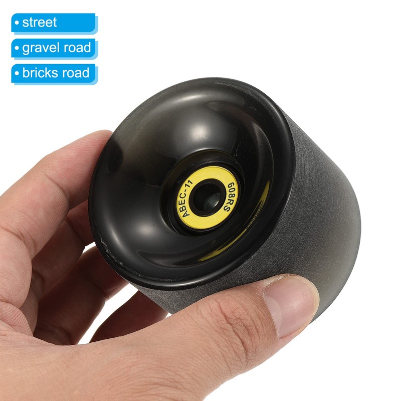 PATIKIL 4 Pack 65 mm 78A Longboard Wheels with ABEC-11