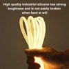 Outdoor solar light strip, LED light strip solar 6000mAh 32.8