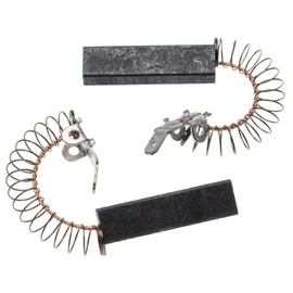 vhbw 2 x Carbon Brushes Motor Carbon Abrasive Carbon 37 x 10 x 6.3 mm Compatible with Miele W433 TYPW433, W434 TYPW434, W435 TYPW435, W436 Washing Machine