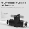 EterMutable BUC1/4 6Packs 1/4"OD Push to Connect Fittings Quick Connect