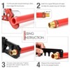 IWISS Pex Pipe Crimping Tool kit for 3/8,1/2,3/4,1-inch Copper Ring
