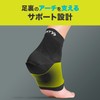 ザムスト(ZAMST) ヒール＆アーチサポーター かかと 足裏 衝撃緩和 スポーツ全般 ヘルスケア 日常生活 左右兼用 Sサイズ