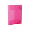 HERMA Elastic Folder Translucent in Pink, A4, Sturdy Plastic, with