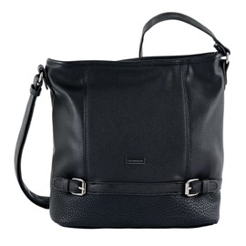 Tom Tailor Juna Women's Shopper, 30 x 28 x 10 cm, Tom Tailor Bags for Women, Handbag, Shoulder Bag, Hobo - Black -
