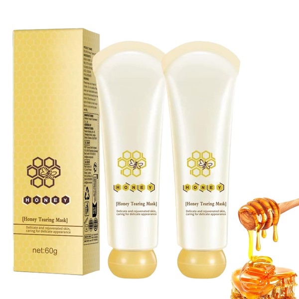 COWANIEE 2 Pcs Honey Peel off Mask, Oil Control &